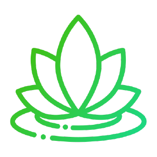 Icône de lotus vert